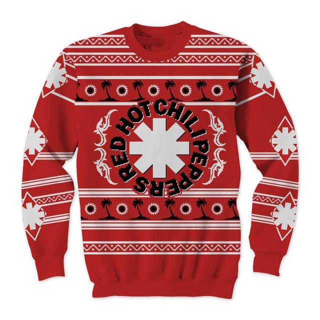 Red Hot Chili Peppers Palm Trees Ugly Xmas Sweater