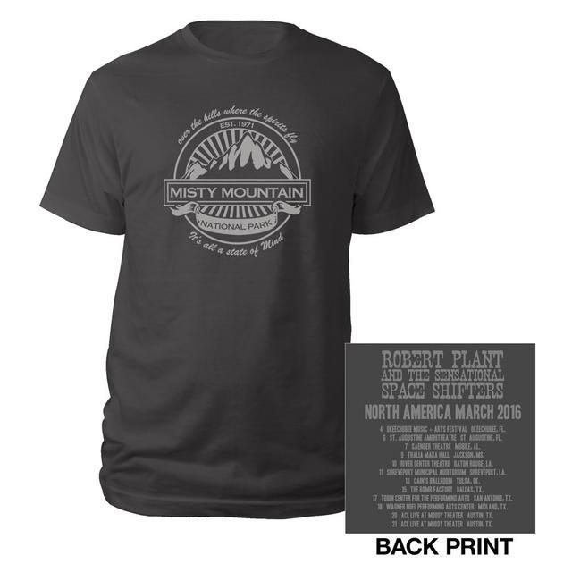 Robert Plant Misty Mountain 2016 Tour Tee